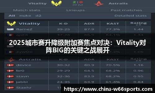 2025城市赛升降级附加赛焦点对决：Vitality对阵BIG的关键之战展开